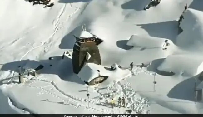 Worlds Highest Located Mahadev Mandir: World Tallest Shiv Mandir Covered With Snow Foreign Diplomat Were Stunned By The Video