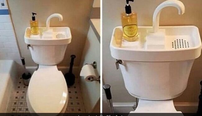 Toilet In Japan Has A Sink Attached To It To Save Water Internet Reacts To Viral Pic