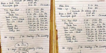 Mother Made Such A Time Table With 6-year-old Son, Seeing Which People Said- Such A Mother Should Be Found – 6 साल के बेटे संग मां ने बनाया ऐसा टाइम टेबल, जिसे देख लोगों ने कहा
