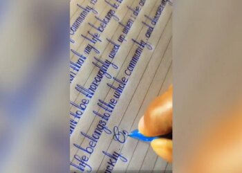 People Were Surprised To See Beautiful Handwriting, Users Said – The Printing Machine Has Also Failed In Front Of It – सुंदर हैंडराइटिंग देखकर लोग हुए हैरान, यूज़र्स ने कहा