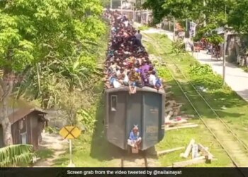 People Travelling On Train Roof And Engines In Bangladesh Watch Viral Video