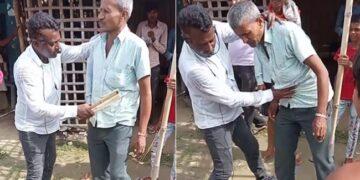 Gas Problem Treatment Makes Internet Laugh Man Did Desi Treatment Of Gas See Viral Video – शख्स ने अनोखे तरीके से किया गैस का इलाज, हैरान होकर देखते रहे लोग, बोले