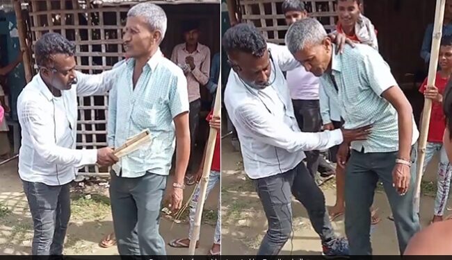 Gas Problem Treatment Makes Internet Laugh Man Did Desi Treatment Of Gas See Viral Video – शख्स ने अनोखे तरीके से किया गैस का इलाज, हैरान होकर देखते रहे लोग, बोले