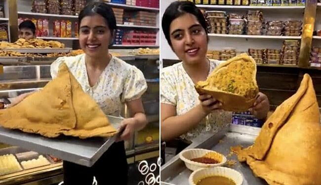 Bahubali Samosa Of Meerut: This Giant 8Kg Baahubali Samosa Could Win You Rs. 51000 Cash Prize