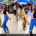 Girl Dances To Dilbar Song On Street Man Standing Behind Started Doing Weird Acts In Viral Video