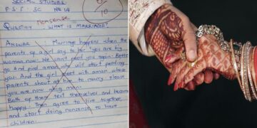 What Is Marriage? The Child Wrote Such An Essay, The Teacher Got Angry After Reading It, Giving 0 Number And Said – Meet Me! – शादी क्या है? बच्चे ने ऐसा निबंध लिखा, पढ़कर टीचर को गुस्सा आया 0 नंबर देकर कहा