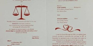 In The Wedding Card Itself, The Lawyer Told The Sections Of The Marriage Act And The Constitution, The Picture Went Viral