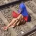 The Girl Was Talking On The Phone While Sitting On The Track, The Train Passed Over Her, The Video Will Shock