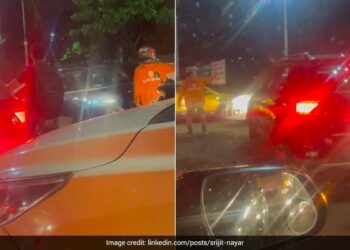 Swiggy Delivery Boy Helps Clear Traffic Congestion Internet Calls Him Hero Watch Viral Video