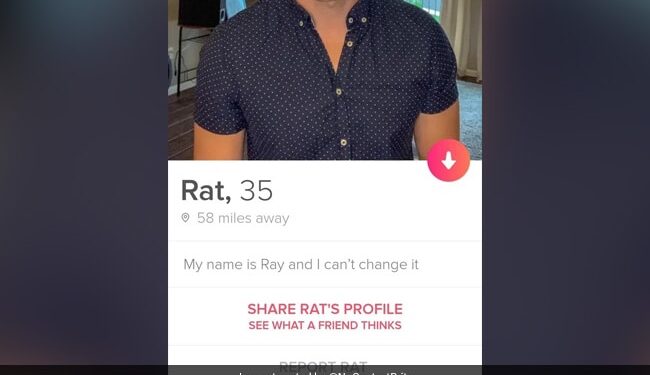 Man Mistakenly Wrote His Name As Rat On Tinder Profile Internet Reacts With Funny Memes – टिंडर पर शख्स ने लिख दिया गलत नाम, लिखा कुछ ऐसा, उड़ रहा मज़ाक, लोग बोले