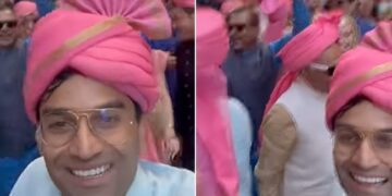 Baraat In New York Bride Groom Dancing During Wedding Celebrations See Viral Video