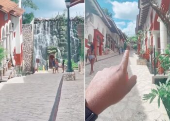 Water Flowing Uphill Illusion: Gravity Causes Water To Flow Upstream At Mexicos Janes Water Park