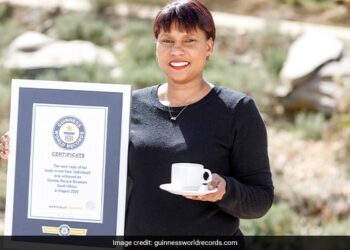South African Woman Makes 249 Cups Of Tea In One Hour To Set World Record