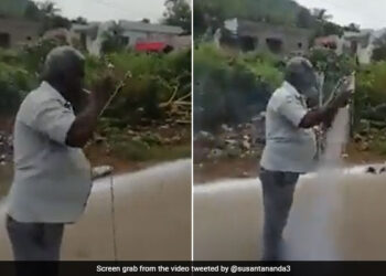 Man Releasing Rocket In Unique Style: Diwali Rocket Releasing By Man With Cigarette Shocking Hilarious Video Going Viral