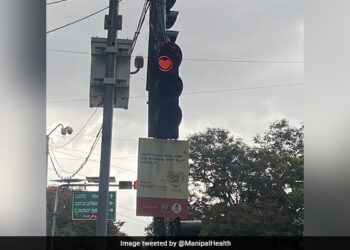 Watch: Spotted A Heart Shaped Traffic Light In Bengaluru