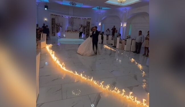 Shocking Wedding Video: Bride And Groom Dance In The Middle Of Heart Of Fire