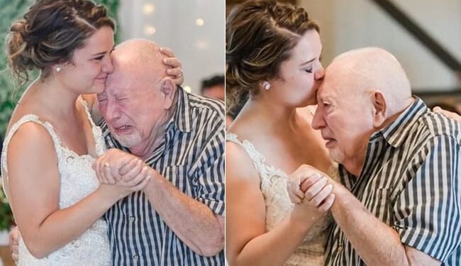 Bride Dance With Grandfather Video Viral On Instagram: Garbdfather Bride Dance During Wedding Emotional Viral Video