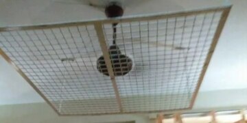 Student Hostel In Kota Pic Of Iron Mesh Under The Ceiling Fan In Hostel Room Goes Viral Twitter Reaction