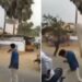 A Man Saved His Life Amidst Rain And Storm Watch Video