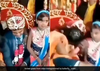 Sali Kiss Jija On Wedding Stage In Front Of Bride Jija Sali Kissing Video Sali Did Weird Act With Jija On Stage Watch Viral Video