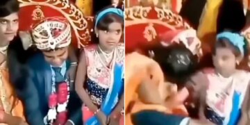 Sali Kiss Jija On Wedding Stage In Front Of Bride Jija Sali Kissing Video Sali Did Weird Act With Jija On Stage Watch Viral Video
