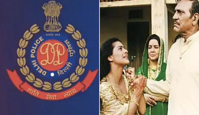 Delhi Police Is Giving A Message Of Awareness To The People Through A Famous Dialogue Of Shahrukh And Kajol Film DDLJ