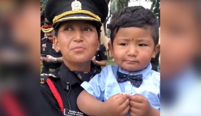 Realising Late Hubby’s Dream: Wife Became Army Officer To Fulfill The Dream Of Late Husband, Army Officer Rigzin Chorol