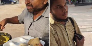 The Person Who Sold Food Fed Food To The Shoe Polisher, Said – Come Son If You Are Hungry – खाना बेचने वाले शख्स ने जूते पॉलिश करने वाले को खिलाया भोजन, कहा