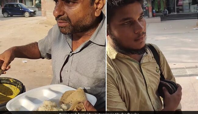 The Person Who Sold Food Fed Food To The Shoe Polisher, Said – Come Son If You Are Hungry – खाना बेचने वाले शख्स ने जूते पॉलिश करने वाले को खिलाया भोजन, कहा