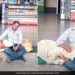 Woman Sleeping Peacefully On Man Lap Internet Says Thats Love See Heartwarming Video – ज़मीन पर बैठे शख्स की गोद में सिर रखकर सो रही थी महिला, लोग बोले