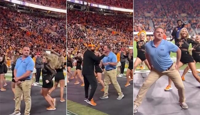 Guard Engaged In The Security Guard Of The Dancers In The Stadium Did A Tremendous Dance Video Viral On Social Media