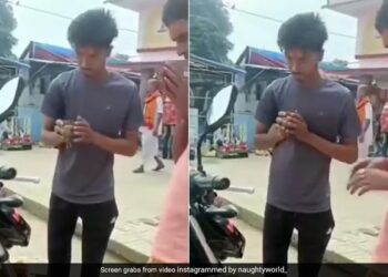 Panditji Recited A Unique Mantra While Worshiping The New Bike Internet Not Stop Laughing See Funny Viral Video