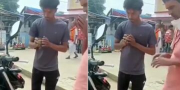 Panditji Recited A Unique Mantra While Worshiping The New Bike Internet Not Stop Laughing See Funny Viral Video