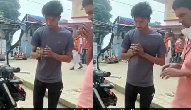 Panditji Recited A Unique Mantra While Worshiping The New Bike Internet Not Stop Laughing See Funny Viral Video