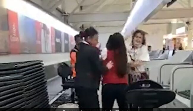 Woman Punches Emirates Airline Employee After Missing Flight At Mexico City Airport Caught On Camera