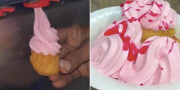 Golgappa Ice Cream Video: Weird Dishes Video,viral Golgappa Softy, Weird Dish With Ice Cream And Golgappa Video