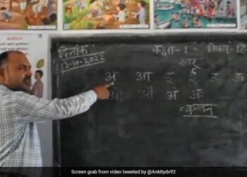 Teacher Taught Hindi Alphabet To Children In A Unique Way, Teacher Teaches Hindi Alphabets Using A Special Song