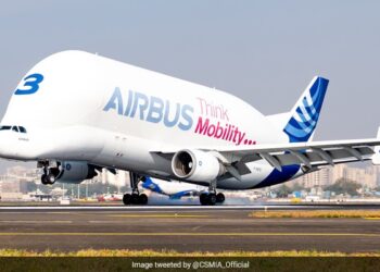 Whale Shaped Aircraft Lands In Mumbai Airport Leaves People Awestruck See Here