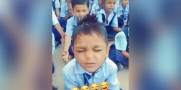 Video Of A Small School Kid Chanting Gayatri Mantra In Lilting Voice Is Going Viral On Social Media