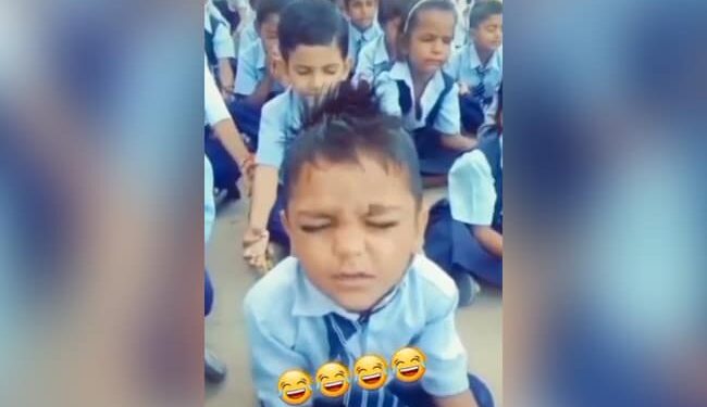 Video Of A Small School Kid Chanting Gayatri Mantra In Lilting Voice Is Going Viral On Social Media