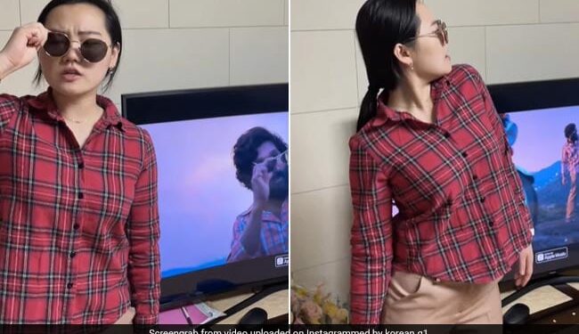 Pushpa Fever In South Korea, Korean Girl Did A Tremendous Dance On Srivalli