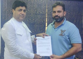 सुबूर अहमद गौरी इन्दौर शहर कांग्रेस माईनाॅरिटी डिपार्टमेंट के षहर अध्यक्ष नियुक्त