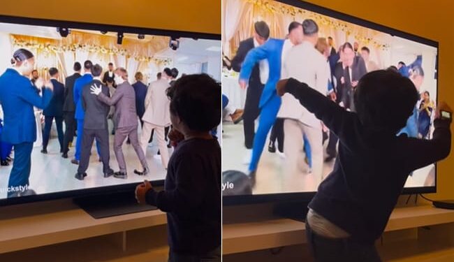 Trending Dance Video: Two Years Boy Dances Watching Norway Dance Group On Tv Funny Viral Video