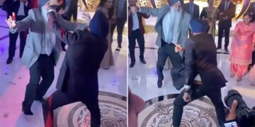 Dance Between Two Sikh Men At A Wedding Function Is Viral Watch Video