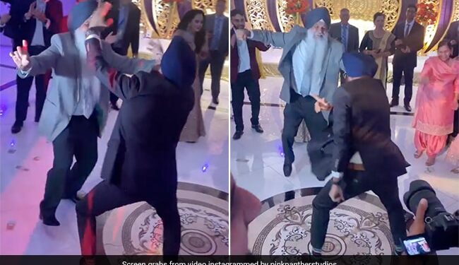 Dance Between Two Sikh Men At A Wedding Function Is Viral Watch Video