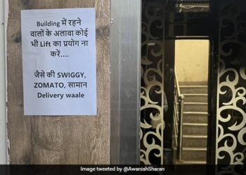 Delivery People Cannot Use Lift, IAS Officer Asked Why? Read Full Story