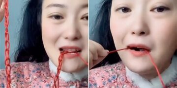 Video Of A Womans Talent Tying Knots In Thread With Her Mouth Like A Machine Is Going Viral On Social Media
