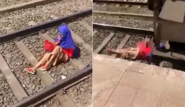 The Train Came As Death And Left After Touching It, But The Girl Did Not Stop Talking On The Phone, Watch Video