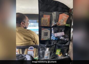Bengaluru Auto Driver Keeps Hand Sanitiser Toffees Biscuits With First Aid For Passengers Internet Loves Him