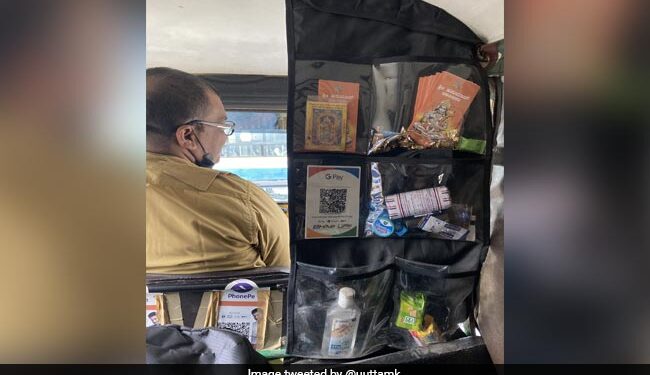 Bengaluru Auto Driver Keeps Hand Sanitiser Toffees Biscuits With First Aid For Passengers Internet Loves Him